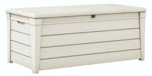 Baule da Esterno Keter Brightwood 145x69,7x60,3 cm in Resina Bianco