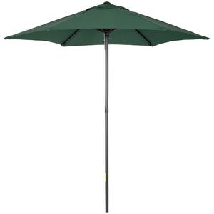 Ombrellone da Giardino Ø196x204H cm a 6 Stecche Verde