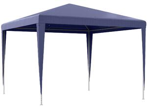 Gazebo da Giardino 293x293x252H cm Pieghevole e Portatile con Copertura Anti UV Blu