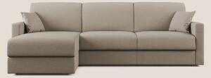 Chris Divano letto angolare 5 posti in tessuto impermeabile T13 beige