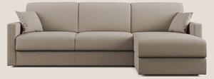 Chris Divano letto angolare 5 posti in tessuto impermeabile T13 beige