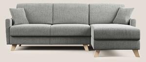 Edgar divano letto angolare in tessuto felis impermeabile T03 grigio c
