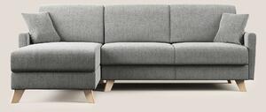 Edgar divano letto angolare in tessuto felis impermeabile T03 grigio c