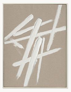 Quadro dipinto a mano con cornice in legno Cross