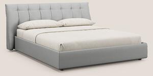 Clizia letto imbottito di design con vano contenitore in ecopelle impe