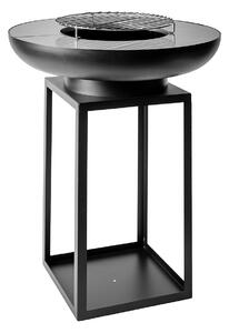 Barbecue a Legna Ø75x97 cm Ara in Acciaio Nero Alta Temperatura