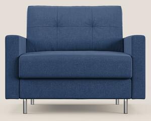Megan poltrona letto in microfibra smacchiabile T11 blu