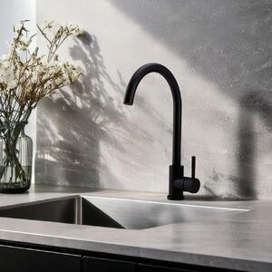 Miscelatore da cucina nero opaco, modello PS8044-10, linea Pure.Sink