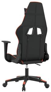 VidaXL Sedia da gioco in ecopelle nera e arancione