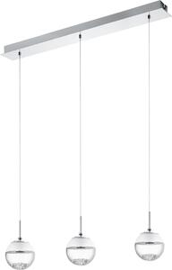 Eglo 93784 Montefio 1 LED lampada a sospensione a 3 luci cromo bianco chiaro