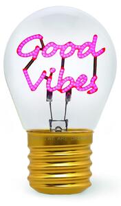 Legami Lampadina Fiction-good Vibes Lampada da tavolo dorata Taglia unica / Spina UE 220V dorata Taglia unica