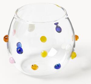 Set di 4 bicchieri in vetro soffiato borosilicato Perli