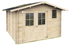 Casetta Box da Giardino 296x296x183- 219A cm Elena Express in Legno di Abete PEFC