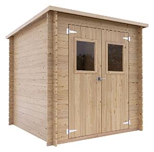 Casetta Box da Giardino 204x205x185-197A cm Bh19 Vibo in Legno di Abete PEFC