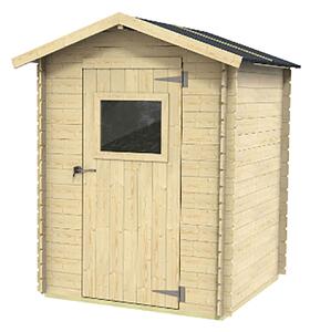 Casetta Box da Giardino 146x146x170-194A cm Bh16 Cervia in Legno di Abete PEFC