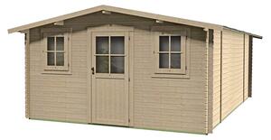 Casetta Box da Giardino 398x496x193-229A cm Dublino Express in Legno di Abete PEFC