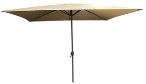 Ombrellone da Giardino Rettangolare 6 Stecche 300x200x240 cm in Acciaio e Poliestere Talpa