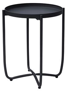 Tavolino da Giardino Ø43x52 cm in Ferro Nero