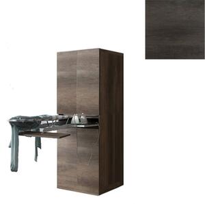 Mobile Lavanderia a Colonna per Lavatrice o Asciugatrice con Asse da Stiro e Ante 70x70x192A cm in Nobilitato Unika Olmo Scuro