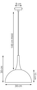 Lampadario sospeso su cavo NAUTICA 1xGX53/12W/230V, beige