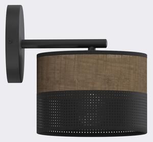 Lampada da parete KARBON 1xE27/15W/230V nero/marrone