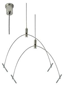 E2 elektro - Set di cavi di sospensione 150 cm, cromato lucido