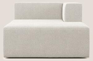 Nettuno modulo chaise longue in morbido tessuto bouclè T07 bianco