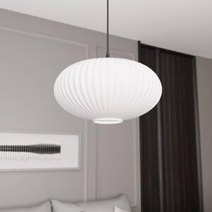 EMIBIG LIGHTING Lampada per sala da pranzo Coco, Ø 30 cm, nero/opal, vetro