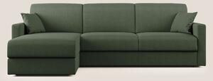 Chris Divano letto angolare con penisola in microfibra smacchiabile T1