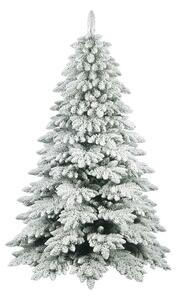 Albero di Natale Artificiale Floccato Effetto Realistico Innevato 150 cm 515 Rami Bianco Effetto Neve