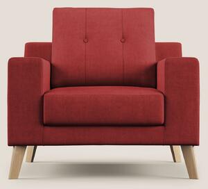 Danish poltroncina in tessuto morbido impermeabile T02 rosso
