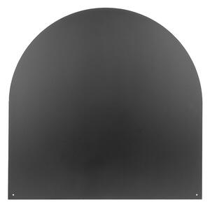 Piastra Salvapavimento Semitonda Protezione per Stufe e Camini in Ferro 74x74 cm