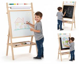 Lavagna 3 in 1 per Bimbi in Legno 75 cm Creativity