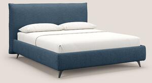 EROS letto imbottito in piuma con vano contenitore in pregiato e fresc