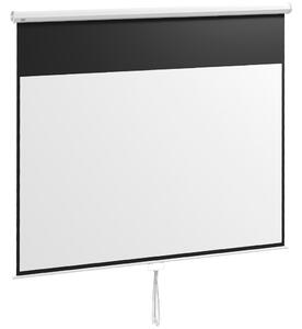Telo per Proiettore 120" Rapporto 16:9 Installazione a Muro o Soffitto Bianco