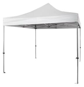 Gazebo Richiudibile Professionale Struttura Esagonale Telo Oxford Impermeabile 3x3 m Struttura In Alluminio Bianco