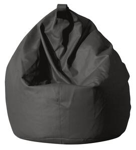 Poltrona a Sacco Pouf in Similpelle Grigio