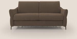 Dalia divano letto con materasso H18 cm e piedi alti in raffinato tess