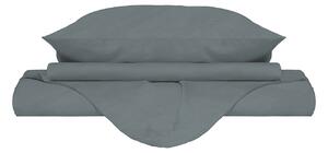 Copripiumino Matrimoniale con Sacco e Federe Linea Water Washed Grigio Chiaro