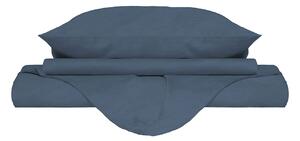 Copripiumino Matrimoniale con Sacco e Federe Linea Water Washed Blu