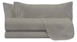 Set Lenzuola Matrimoniale Sopra Sotto e 2 Federe Linea Water Washed Nocciola