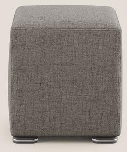 Cube pouf in tessuto morbido impermeabile T03 talpa