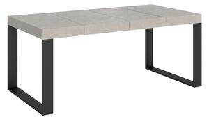 Tavolo Allungabile 120/380x90 cm Tecno Premium Cashmere Gambe Antracite