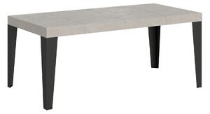 Tavolo Allungabile 120/380x90 cm Flame Premium Cashmere Gambe Antracite