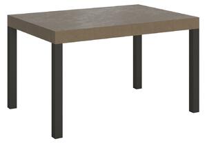 Tavolo Allungabile 120/380x90 cm Everyday Tortora Gambe Antracite