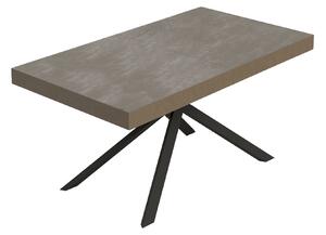 Tavolo Allungabile 160/264x90 cm Niket Tortora Gambe Antracite
