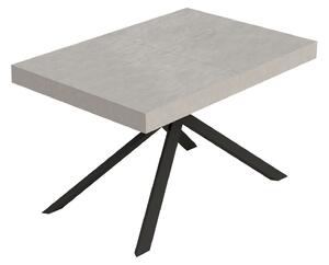 Tavolo Allungabile 120/204x80 cm Niket Cashmere Gambe Antracite