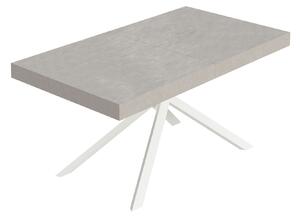 Tavolo Allungabile 160/244x80 cm Niket Cashmere Gambe Bianche