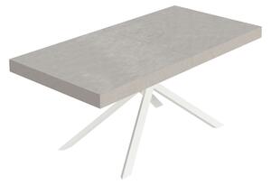 Tavolo Allungabile 180/284x90 cm Niket Cashmere Gambe Bianche