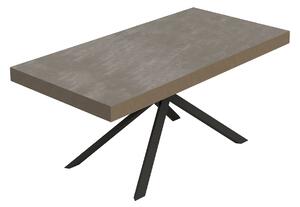 Tavolo Allungabile 180/284x90 cm Niket Tortora Gambe Antracite
